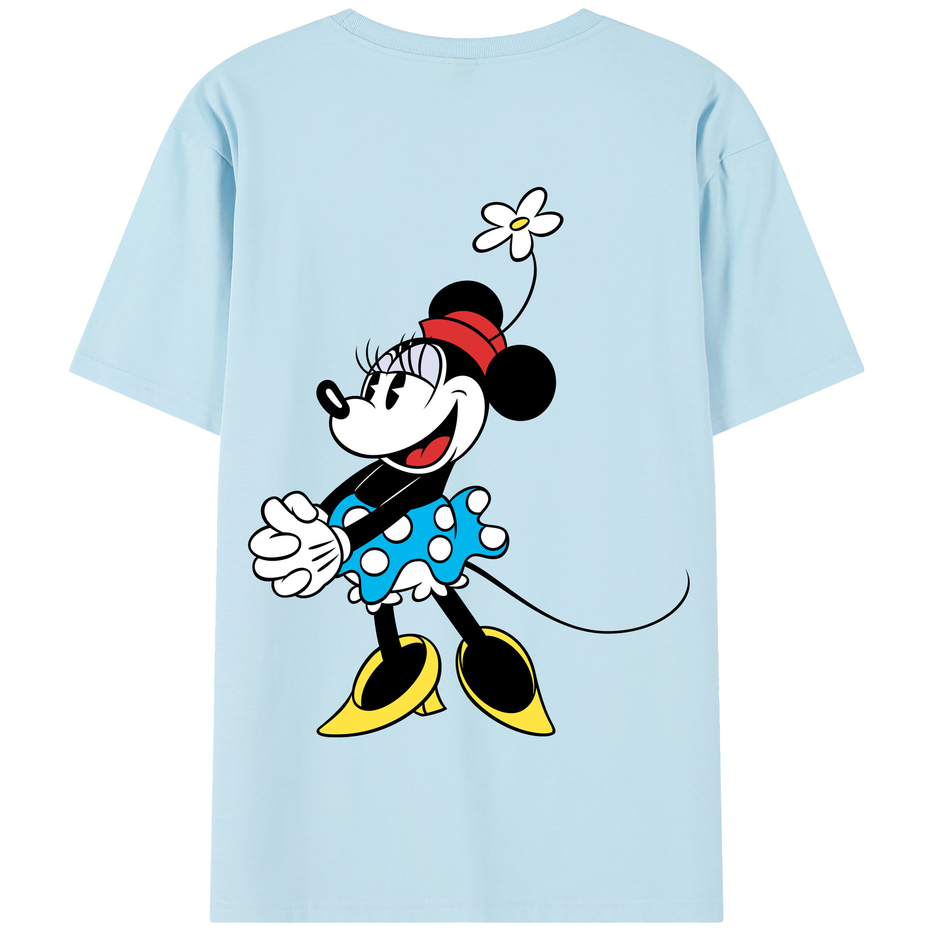 （画像用） ミッキーマウス Mickey Mouse 綿100％半袖Tシャツ（背面プリント）